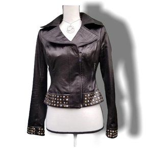 Black Bebe Moto Jacket XS
